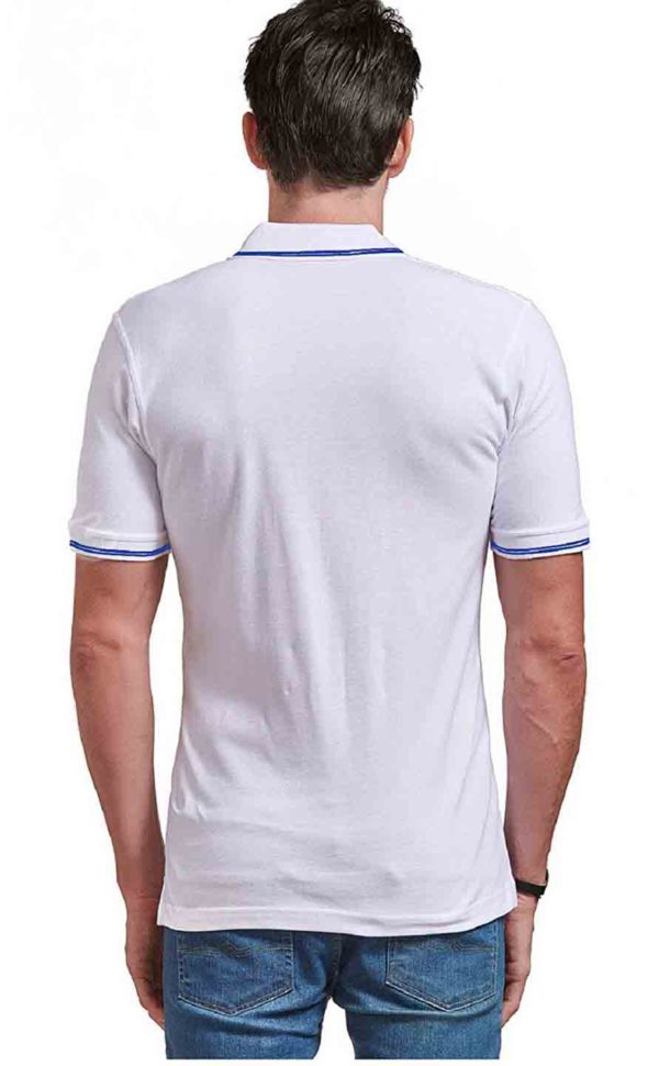 White Ruffty Collar T-Shirts for Men