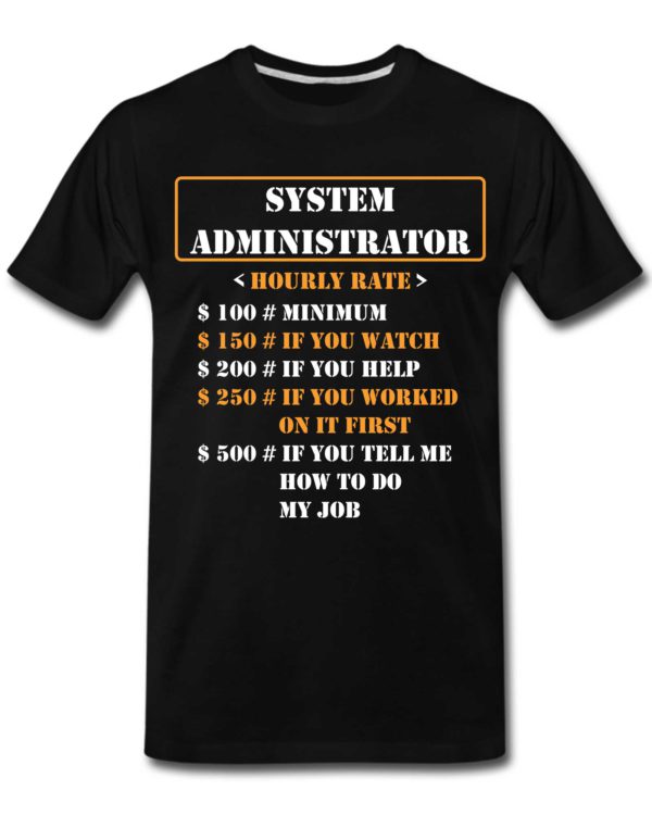 System Administrator T-Shirts for Men