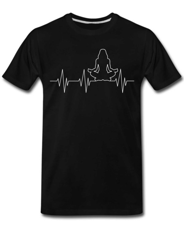 Heartbeat Yoga T-Shirts for Men