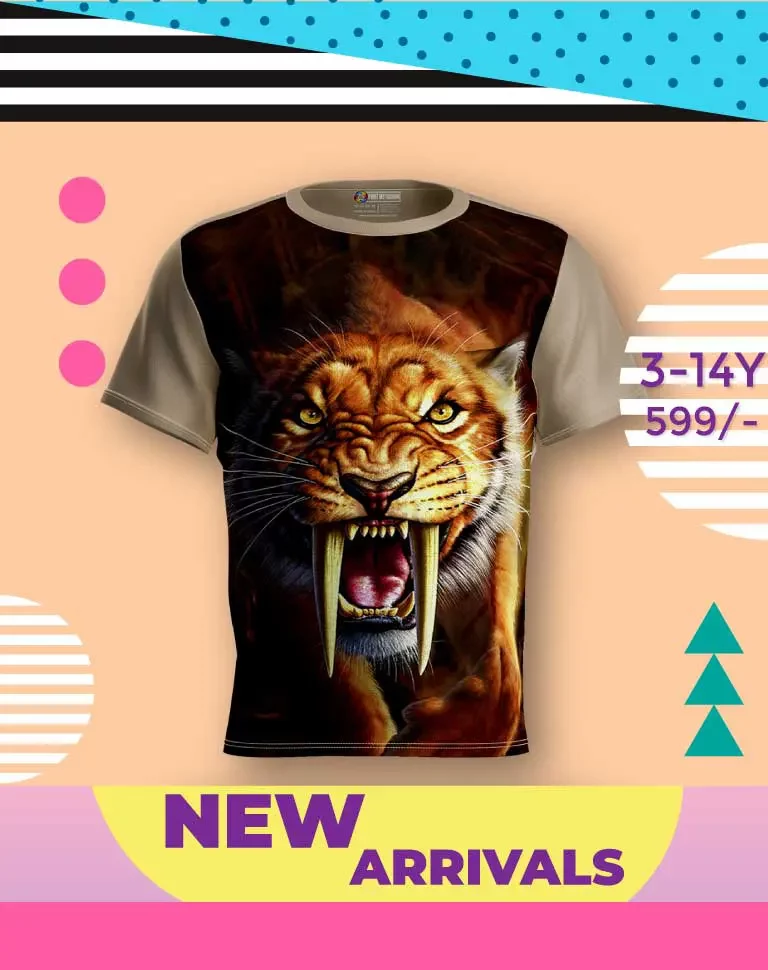 B1.1 Boys Tiger T Shirts